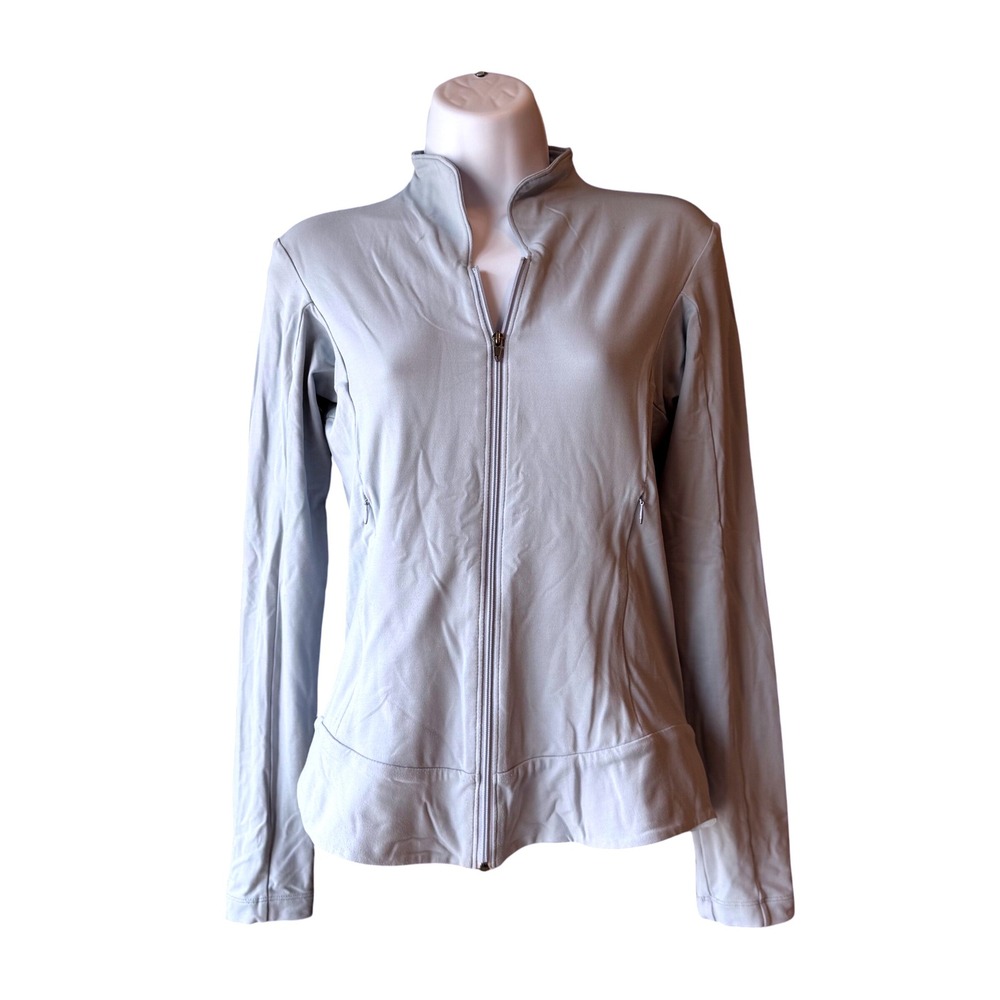 Patagonia Women's Small Full Zip Jacket Light Blue‎ Stretch Nylon Spandex
